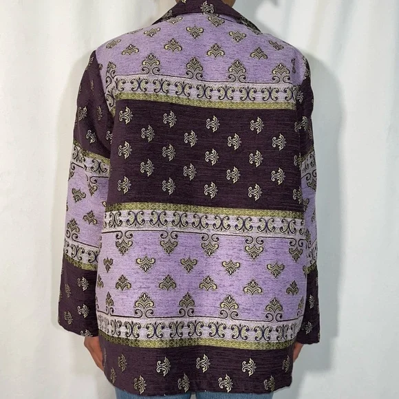 Vintage Sag Harbor Purple & Lavender Coat (size 18w) - Picture 2 of 6